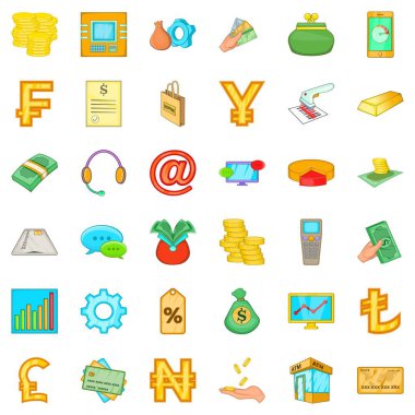 Sunum para simgeler kümesi, karikatür tarzı