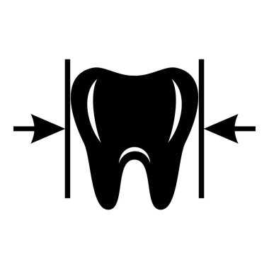 İyi diş simgesi, basit tarzı