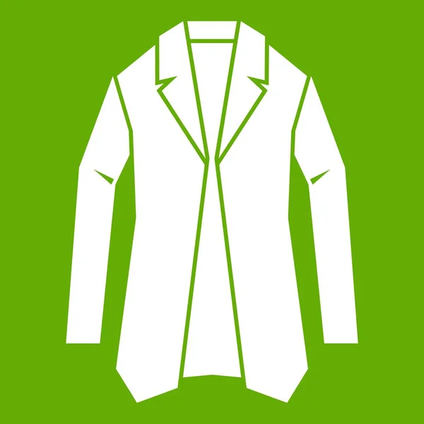 Jacket icon green — Stock Vector