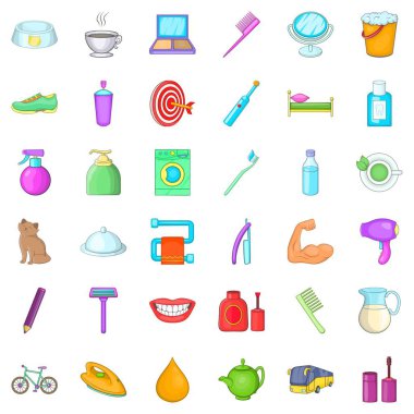 Parıltı Icons set, karikatür tarzı