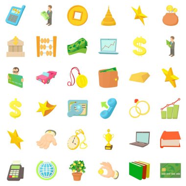 Pelf Icons set, karikatür tarzı