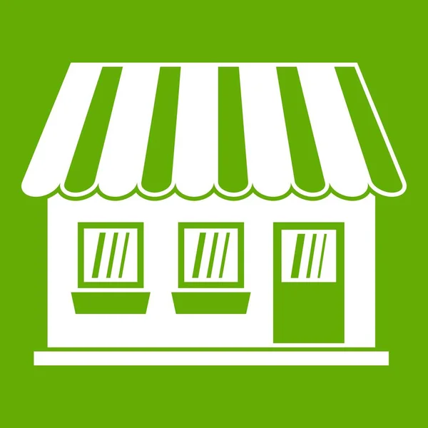 Icono de tienda verde — Vector de stock