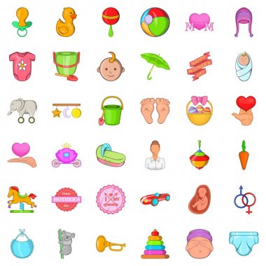 Anne Icons set, karikatür tarzı