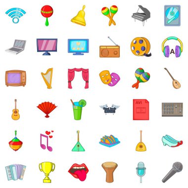 Filarmoni Derneği Icons set, karikatür tarzı