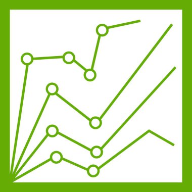 Mali istatistikleri simgesi yeşil