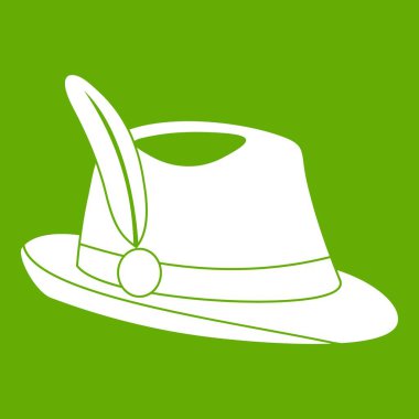 İrlandalı şapka simgesi yeşil