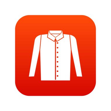 Gömlek simgesini dijital kırmızı