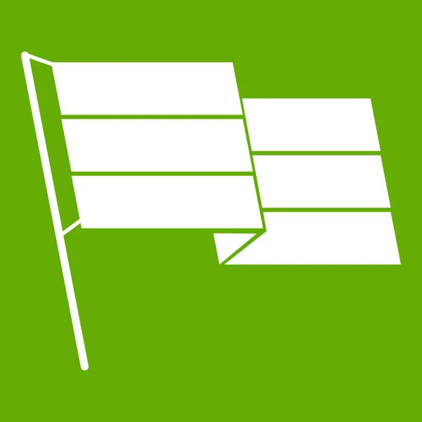 Flag icon green — Stock Vector