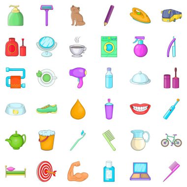 Morrow Icons set, karikatür tarzı