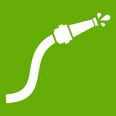 Yangın hortumu su damla simgesi yeşil ile