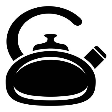 Pot su ısıtıcısı simgesi, basit tarzı karınlı