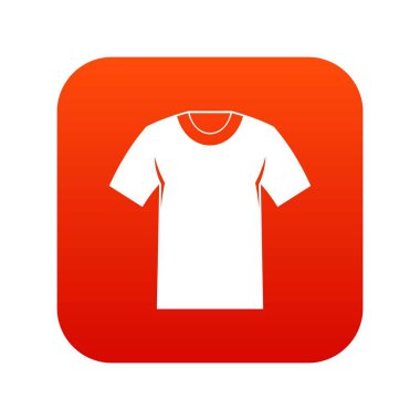 Tshirt simgesi dijital kırmızı