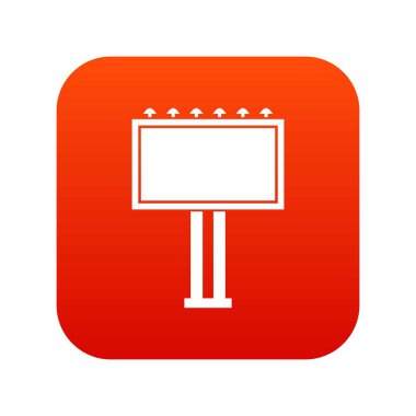 Reklam pano simge dijital kırmızı