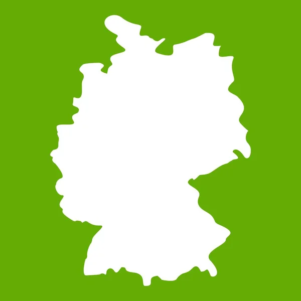 Mapa da Alemanha ícone verde — Vetor de Stock