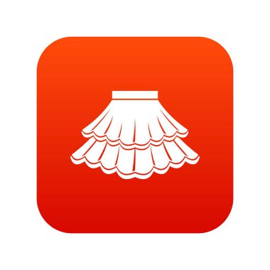 Etek simgesi dijital kırmızı