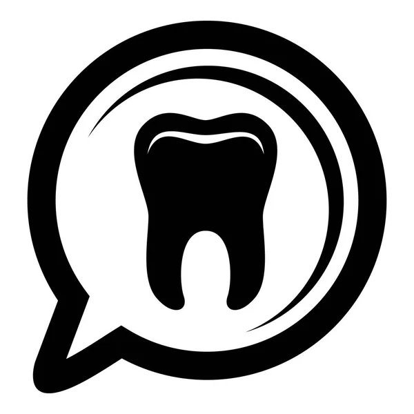 Explora el icono del diente, estilo simple — Vector de stock