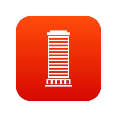 Sütun simgesi dijital kırmızı