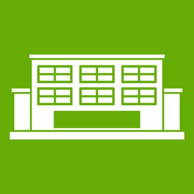 Endüstriyel Bina simgesi yeşil