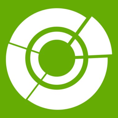 Pasta grafiği Infographic simgesi yeşil için