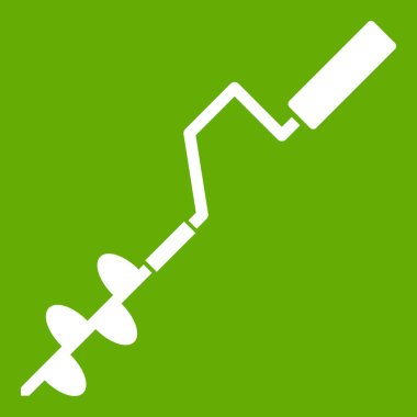 Buz burgu simgesi yeşil-elle işletilen