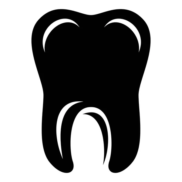 Icona a dente singolo, stile semplice — Vettoriale Stock
