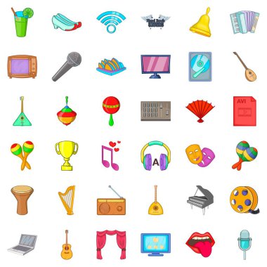 Desibel Icons set, karikatür tarzı