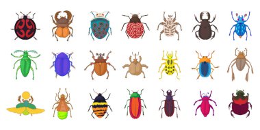 Hata simge seti, karikatür tarzı