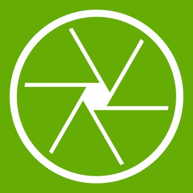 Yuvarlak objektif simgesi yeşil