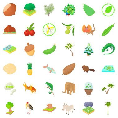 Hizmeti hayat simgelerini ayarla, tarzı çizgi film