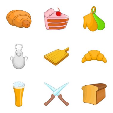 Lounge Icons set, karikatür tarzı