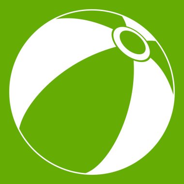 Plaj topu simgesi yeşil