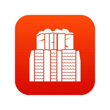 Iguazu Şelaleleri, Arjantin simgesi dijital kırmızı