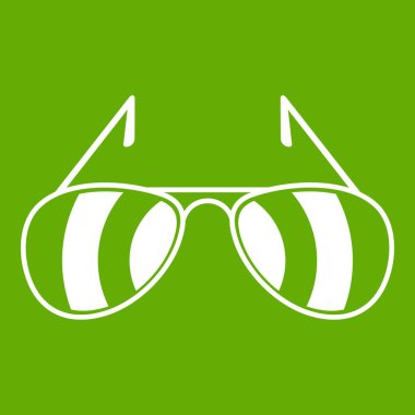 Güneş gözlüğü simgesi yeşil