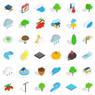 Sıradan Icons set, izometrik stili