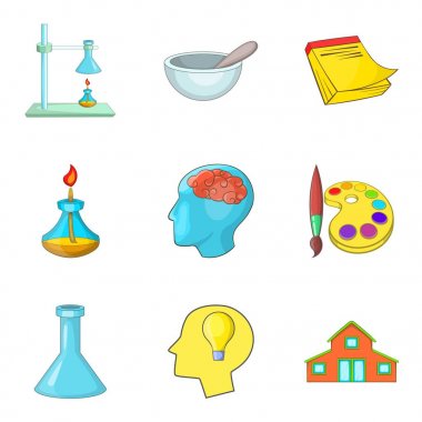 İleri derece Icons set, karikatür tarzı