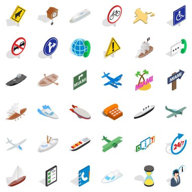Otoyol Icons set, izometrik stili