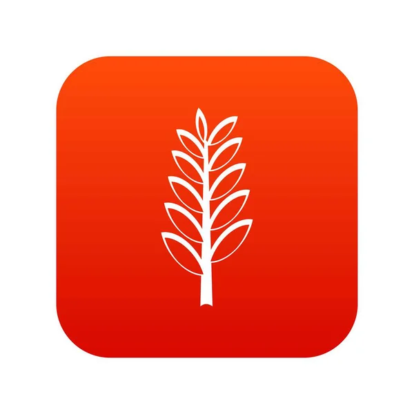 Icône Spica numérique rouge — Image vectorielle