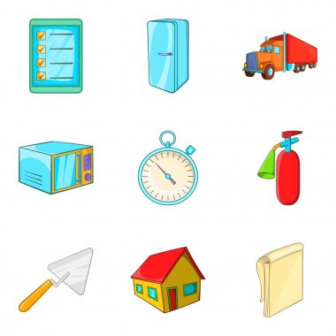 Başarı Icons set, karikatür tarzı