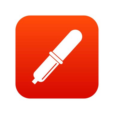 Pipet simgesi dijital kırmızı