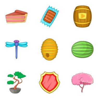 Tatlım Icons set, karikatür tarzı