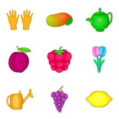 Tatlım koleksiyon simgeler kümesi, karikatür tarzı