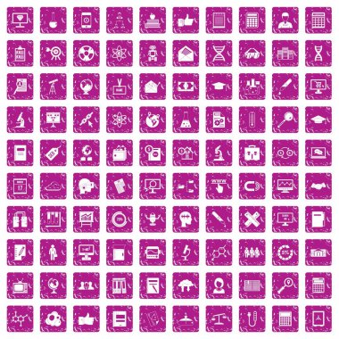 100 analytics simgeler grunge pembe ayarla