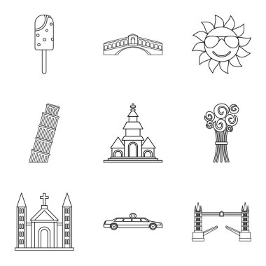 Solemnization Icons set, anahat stili