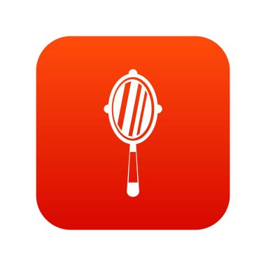 El ayna simgesi dijital kırmızı