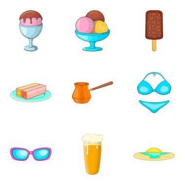 Tutku Icons set, karikatür tarzı