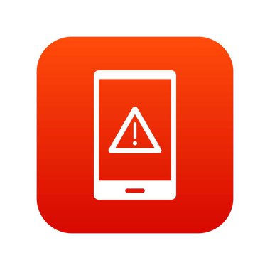 Değil çalışma telefon simgesi dijital kırmızı