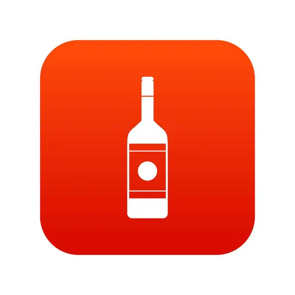 Wodka-Symbol digital rot — Stockvektor