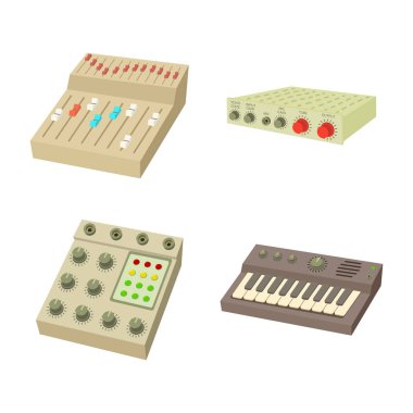 Equalizer'ı simge seti, karikatür tarzı