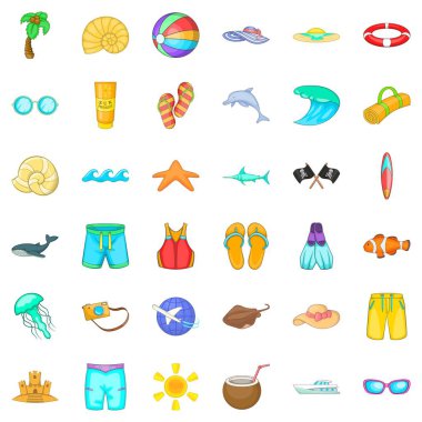 Aqua Icons set, karikatür tarzı