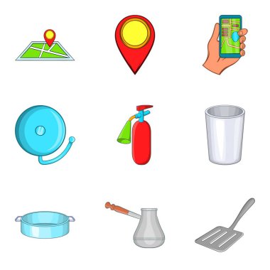 Avluya Icons set, karikatür tarzı